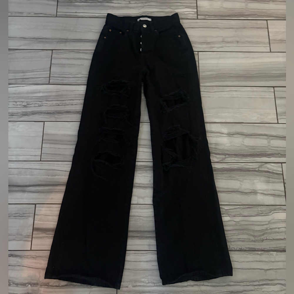 PacSun Black High Rise Distressed Jeans